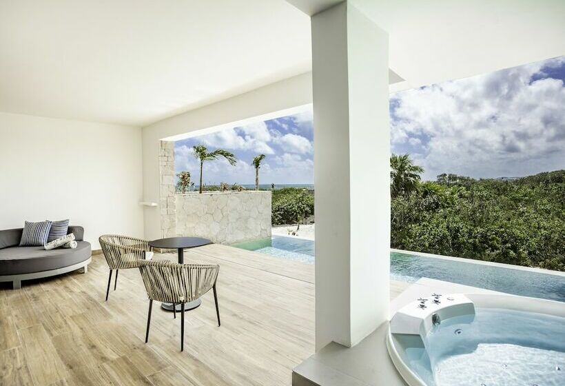 带按摩浴盆的套房, Majestic Elegance Costa Mujeres All Inclusive