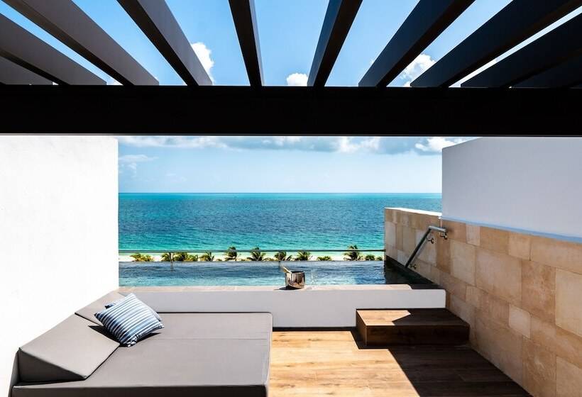 俱乐部套房海洋风景, Majestic Elegance Costa Mujeres All Inclusive