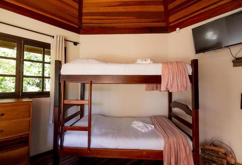 اتاق استاندارد چهارنفره با چشمانداز باغ, Pousada 3 Pinheiros A 400m Do Museu Automotivo Carde