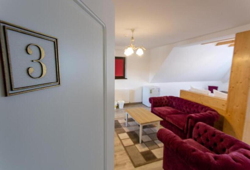 小型套房带阳台, Pensiunea Carmen`s Mansion B