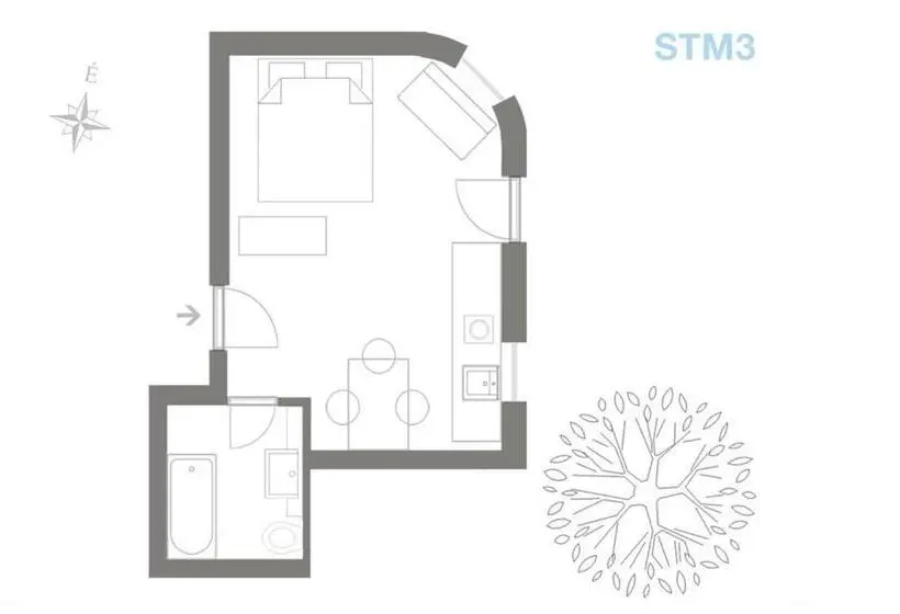 آپارتمان 1 خوابه, Stm3 Apartman