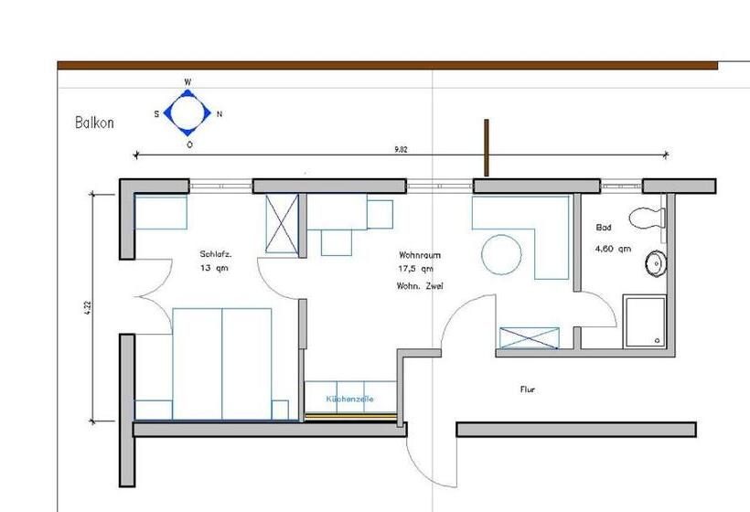 آپارتمان 1 خوابه, Gästehaus Sonnenbichl
