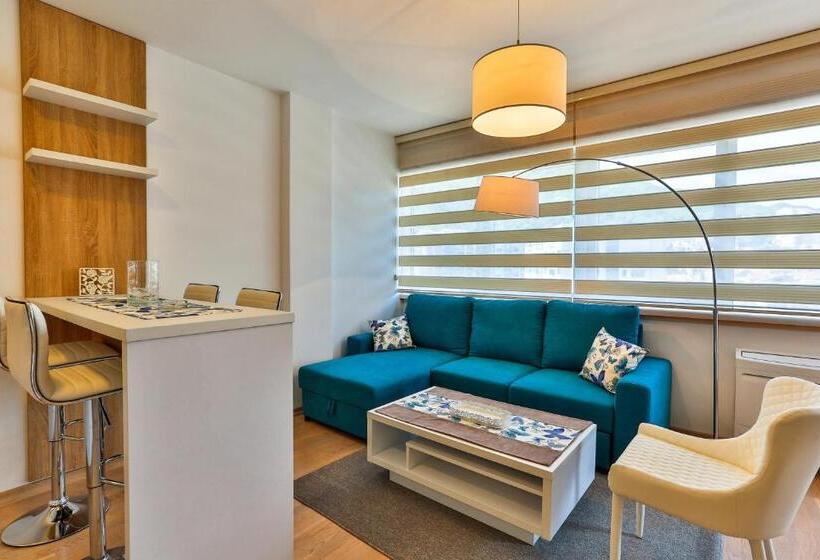 آپارتمان 1 خوابه با چشمانداز دریا, Gufo Apart