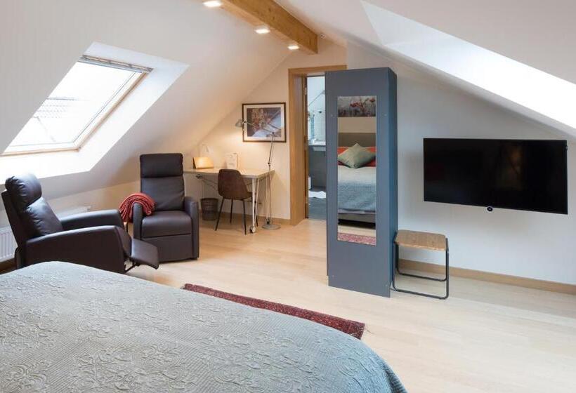 חדר דחוקס עם מיטת קינג, Barbara S Bed & Breakfast