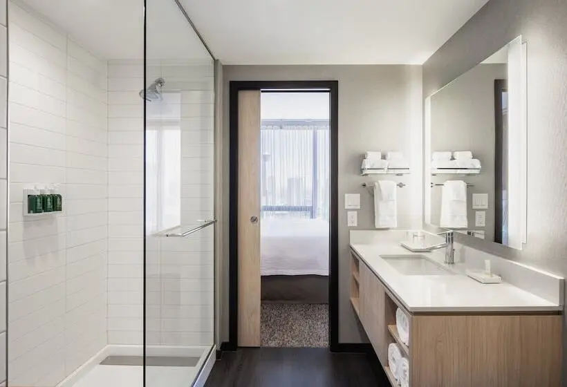 ダブルベッドのスタンダードスタジオ, Residence Inn By Marriott Calgary Downtown/beltline District