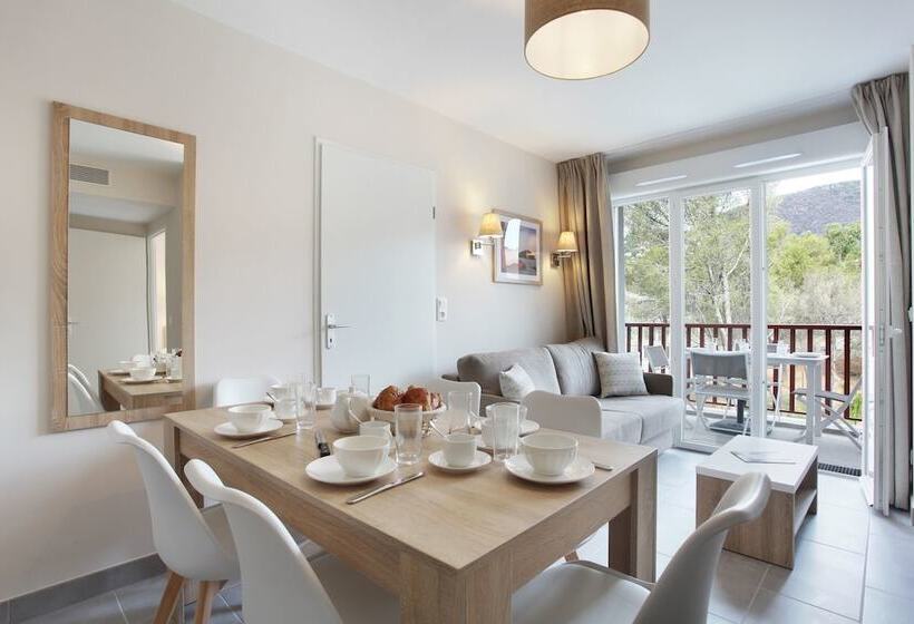 Апартаменты 2 Спальни, Résidence Prestige Odalys Les Canissons