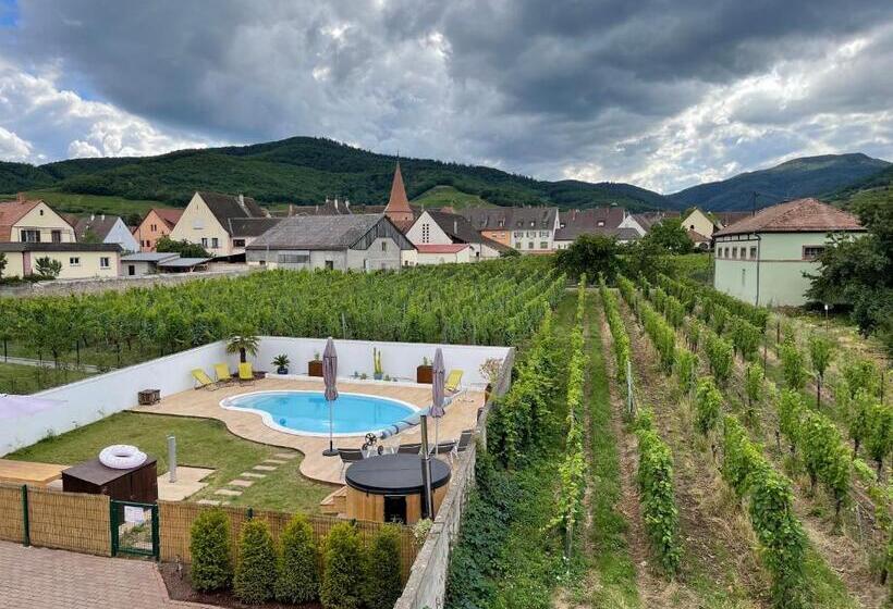 침실 1개 주택, Alsacebnb   Gîte 12 Personnes Dans Le Vignoble   Piscine Privée & Spa