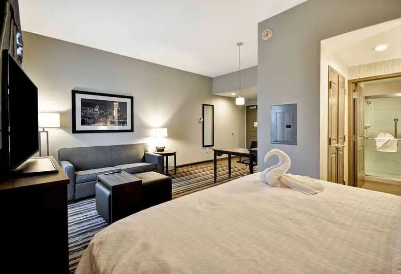 キングサイドベッドのスタンダードワンルーム, Home2 Suites By Hilton San Antonio At The Rim