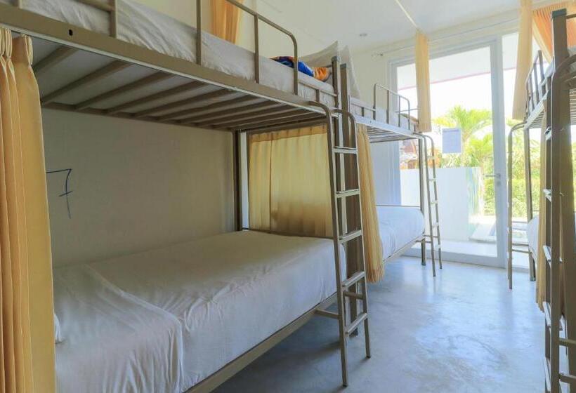 Кровать в Многоместном Номере с Общей Ванной, Margarita Surf Hostel Canggu