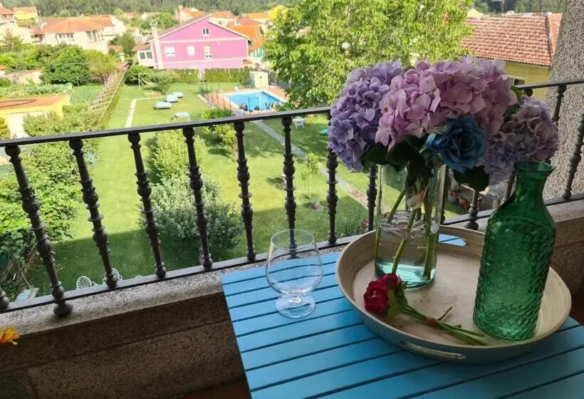 Huoneisto 1 Makuuhuone Allasnäkymä, Apartamentos Ria De Aldan