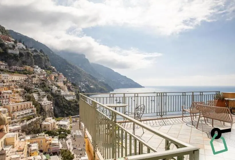 オーシャンビューデラックスルームバルコニー付き, Hotiday Positano Suites And View