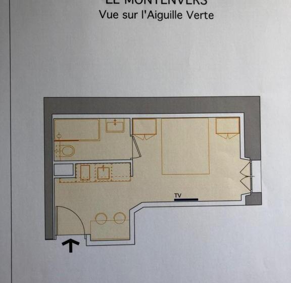 Апартаменты 1 Спальня, Appart Hotel Aiguille Verte & Spa