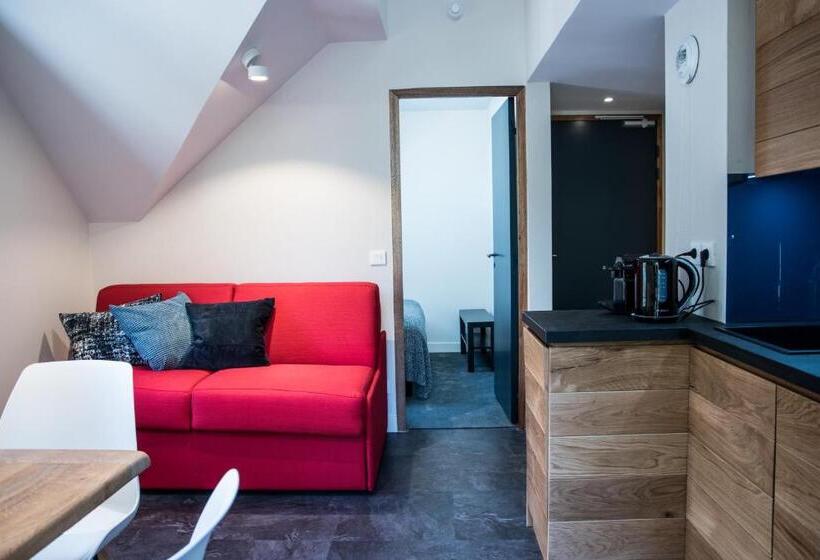 Апартаменты 2 Спальни, Appart Hotel Aiguille Verte & Spa