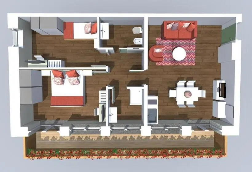 ２ベッドルームのスーペリアアパートメント, Residence Cavanis Wellness & Spa