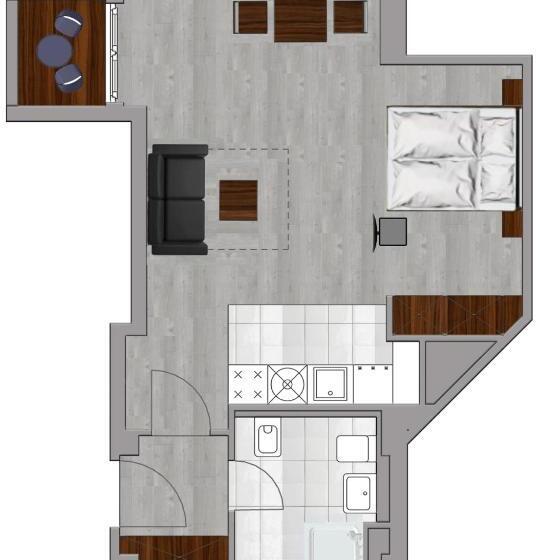 Apartamento Comfort 1 Dormitório, Arabest Aparthotel & Boardinghouse