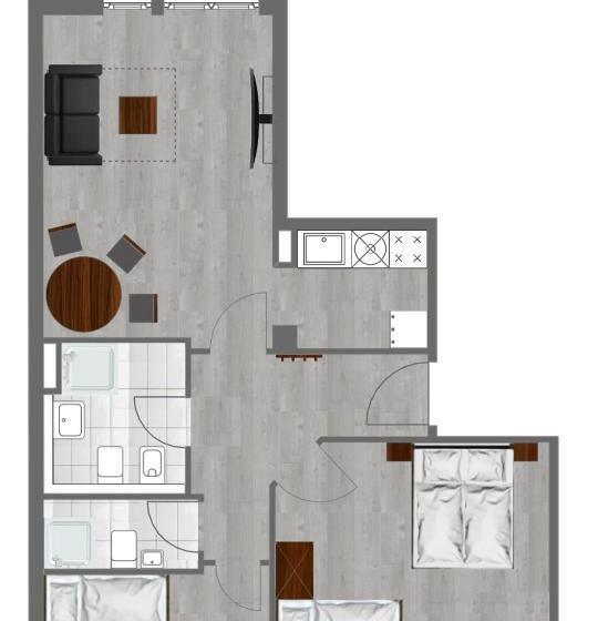 Suíte Comfort, Arabest Aparthotel & Boardinghouse