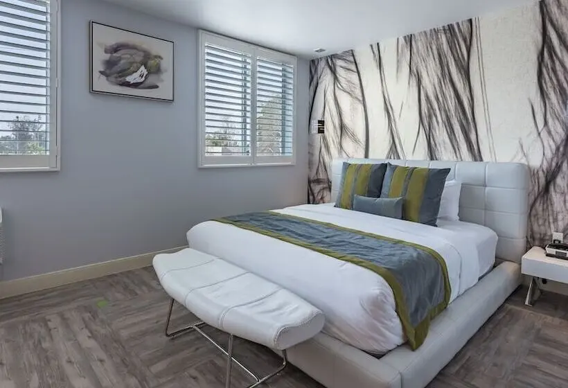 اتاق استاندارد با تخت بزرگ برای معلولان, Lexen Hotel   North Hollywood Near Universal Studios