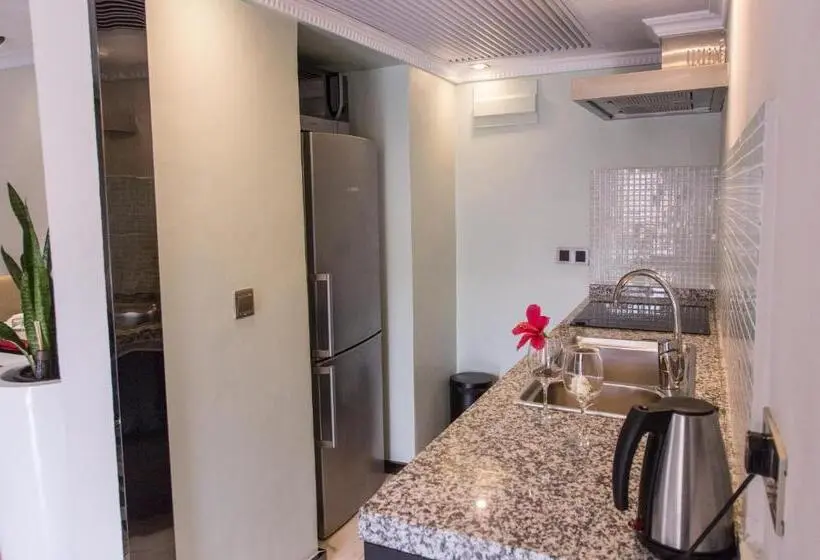 テラス付き1ベッドルームアパートメント, Red Mango Hotel And Apartments
