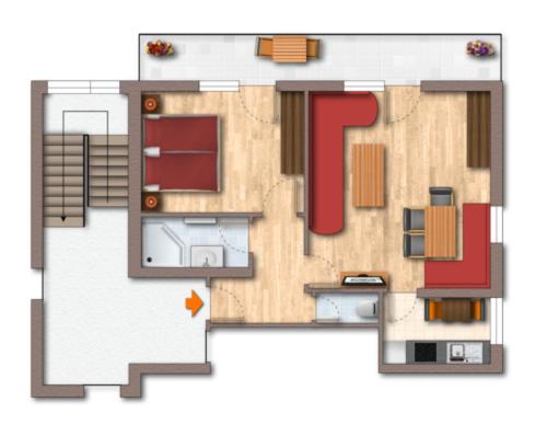 침실 1개 아파트, Gästehaus Elfriede