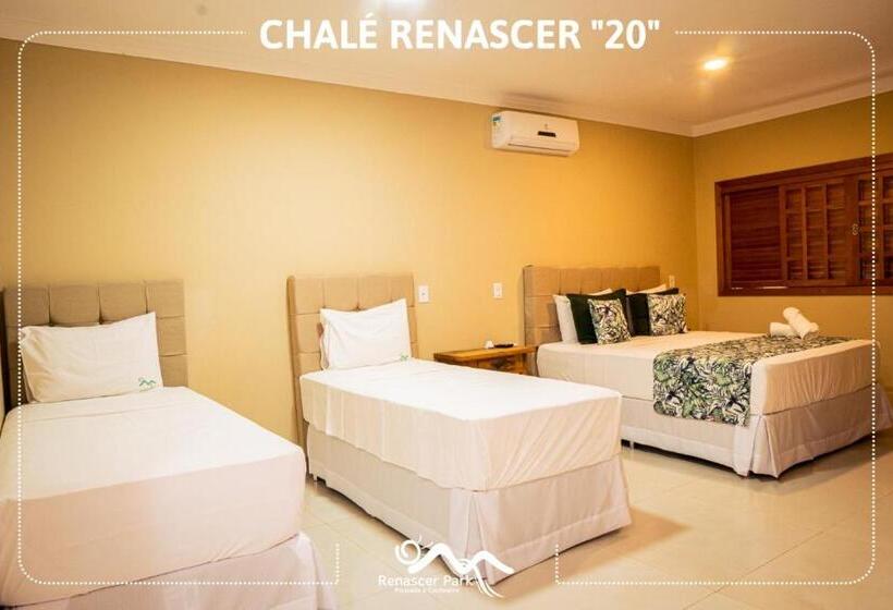 Quarto Quádruplo Estandar, Pousada Renascer Park