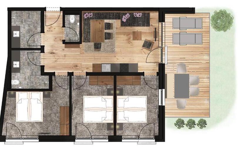 펜트하우스 룸, Das Kaltenbach   Apart