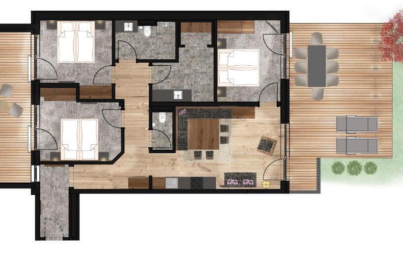 펜트하우스 룸, Das Kaltenbach   Apart