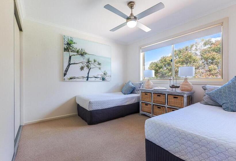 침실 2개 디럭스 아파트, Lakeside Holiday Apartments Merimbula