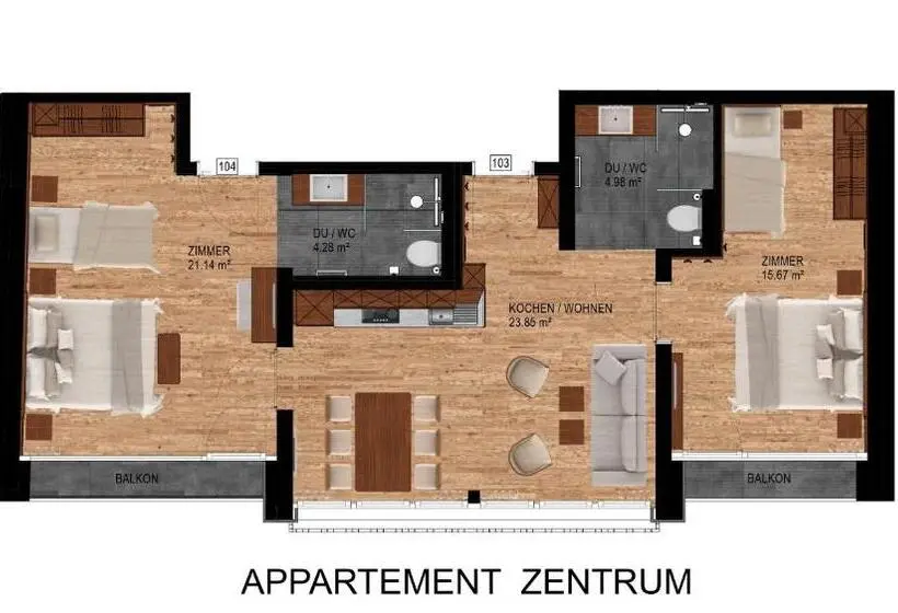 2 Yatak Odalı Daire, Gletscherblick B&b