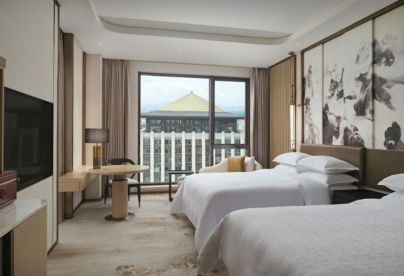 带2个双人床的标准工作室, Sheraton Yunfu Xinxing