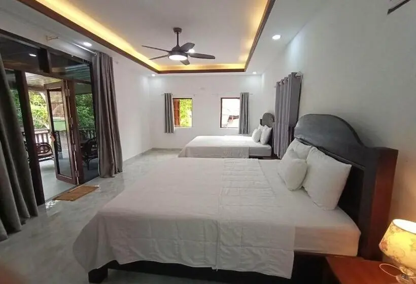 バルコニー付スタンダード4ベッドルーム, Duang Champa 2 Guest House