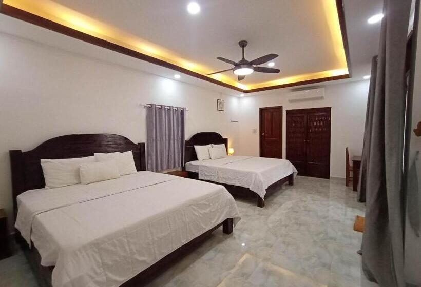 バルコニー付スタンダード４ベッドルーム, Duang Champa 2 Guest House