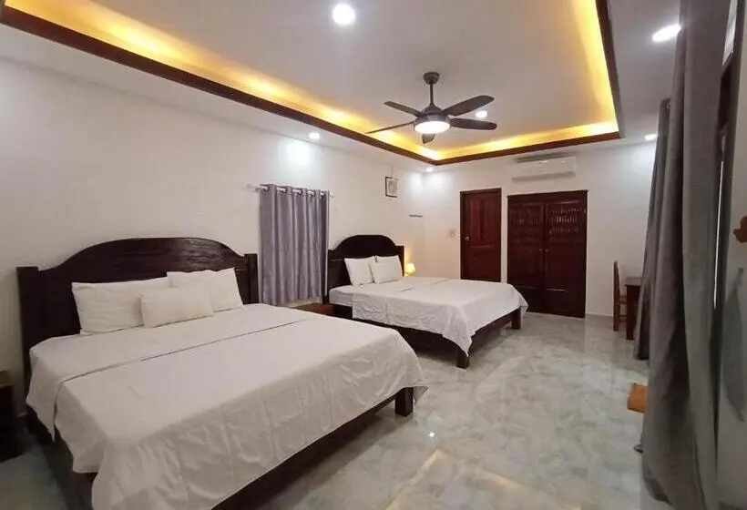 バルコニー付スタンダード4ベッドルーム, Duang Champa 2 Guest House
