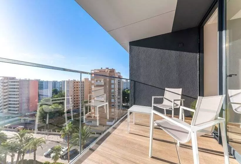 Standard Triple Room with Terrace, Port Alicante City & Beach