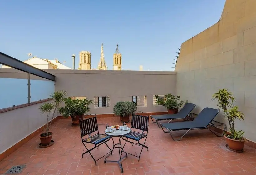 اتاق استاندارد با تراس, Gran Hotel Barcino 4* Sup
