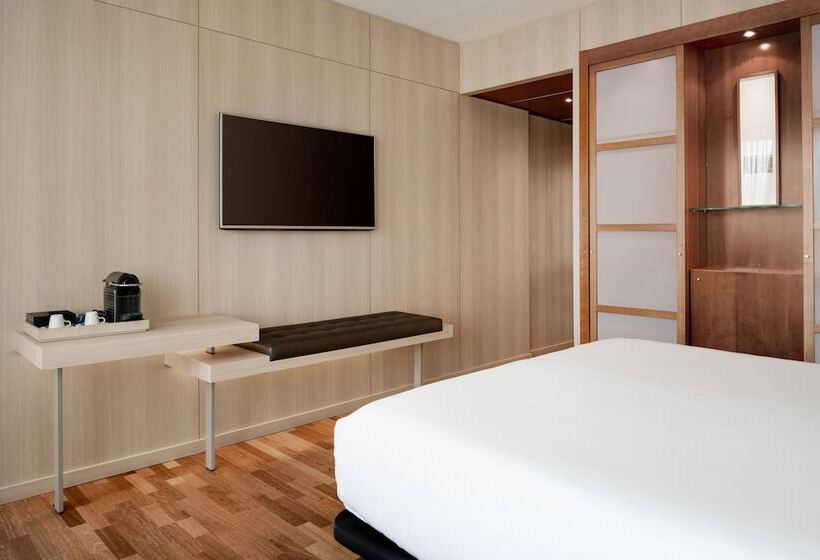 اتاق استاندارد با تخت دوبل و چشمانداز دریا, Ac Hotel Málaga Palacio By Marriott