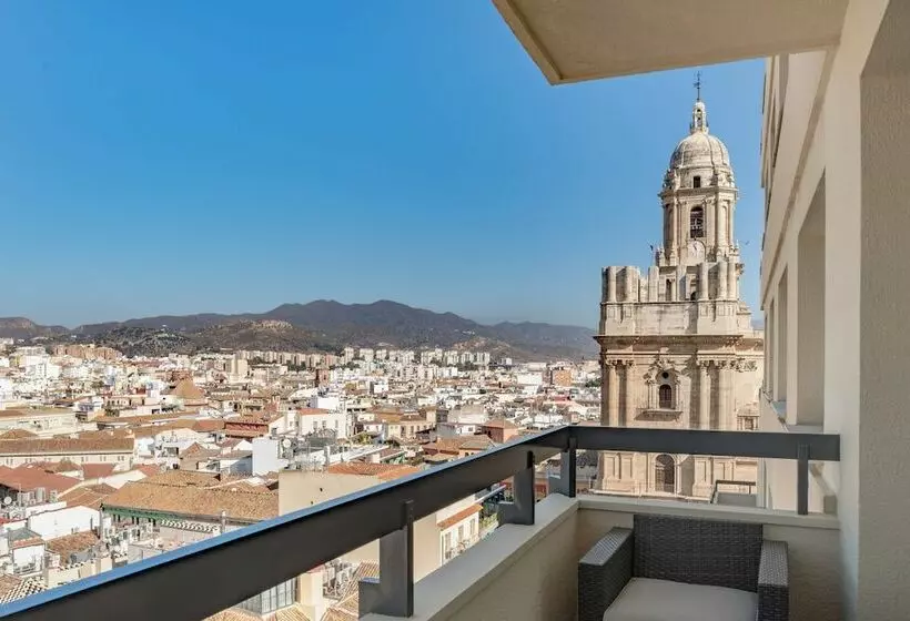 海の見えるダブルベッドスタンダードルーム, Ac Hotel Málaga Palacio By Marriott