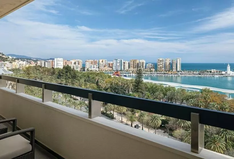海の見えるダブルベッドスタンダードルーム, Ac Hotel Málaga Palacio By Marriott