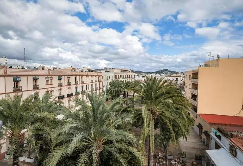 اتاق یک تخته با تراس, Hostal Parque Ibiza