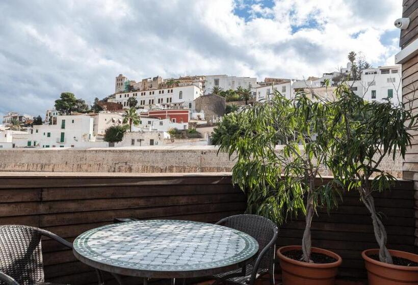 テラス付きシングルルーム, Hostal Parque Ibiza