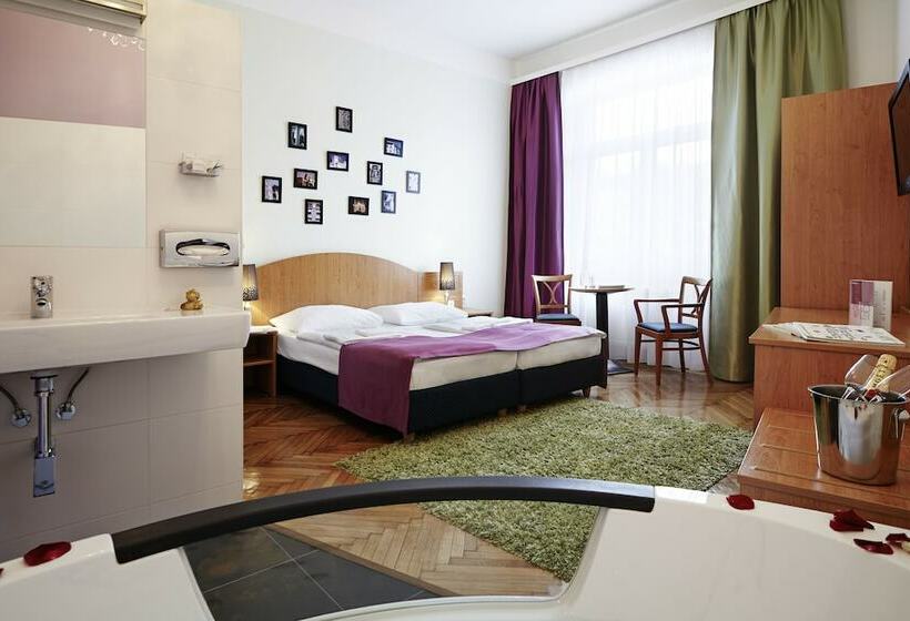 اتاق استاندارد با وان آب گرم, Boutiquehotel Donauwalzer