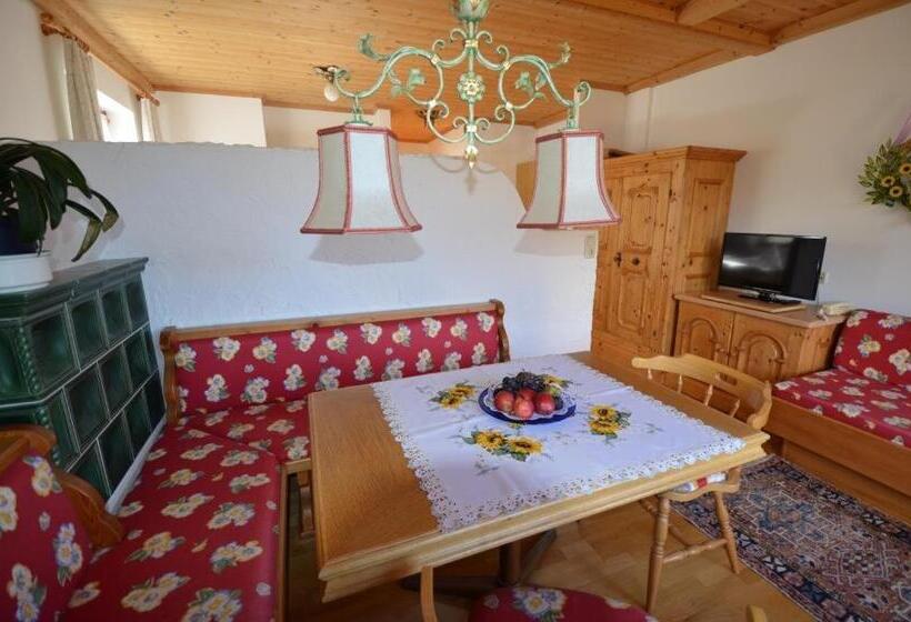 דירה בת חדר שינה 1 עם מרפסת, Sporthotel Zugspitze