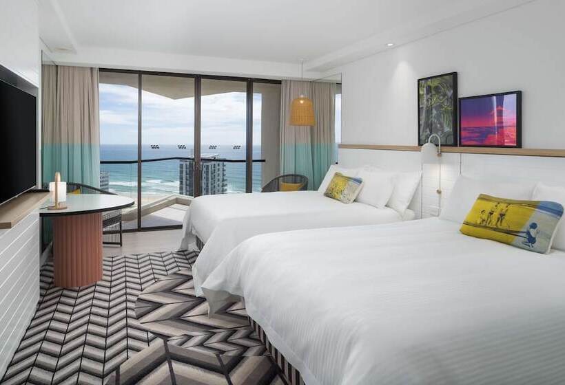 غرفة قياسية مطلّة علي البحر, Qt Gold Coast