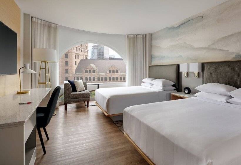 ２ダブルベッドのスタンダードルーム, Montreal Marriott Chateau Champlain
