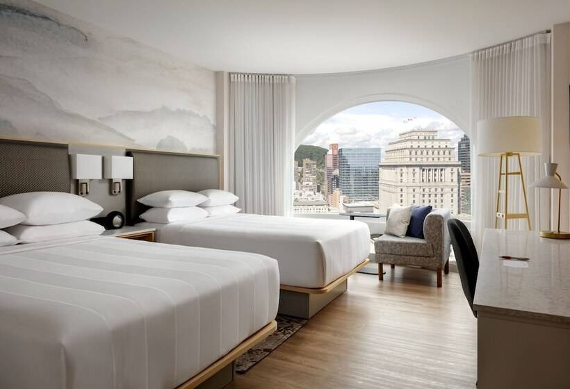 חדר סטנדרט שתי מיטות זוגיות, Montreal Marriott Chateau Champlain