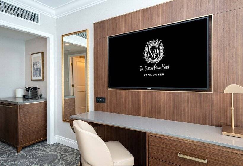 キングサイズベッドのデラックスルーム, The Sutton Place Hotel Vancouver