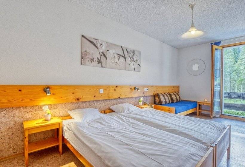 غرفة قياسية مزوَّدة بشُرفة, Hôtel Les Sources