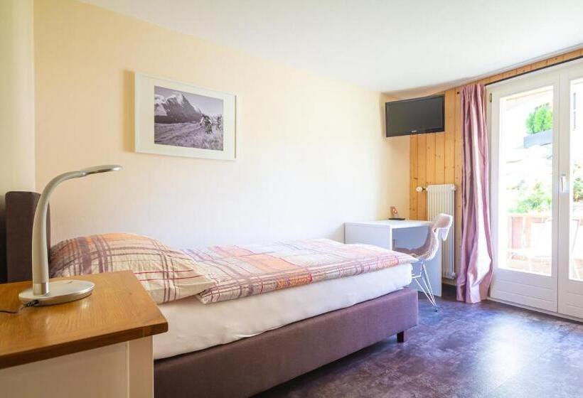 Standard Enkeltværelse m. Balkon, Grindellodge