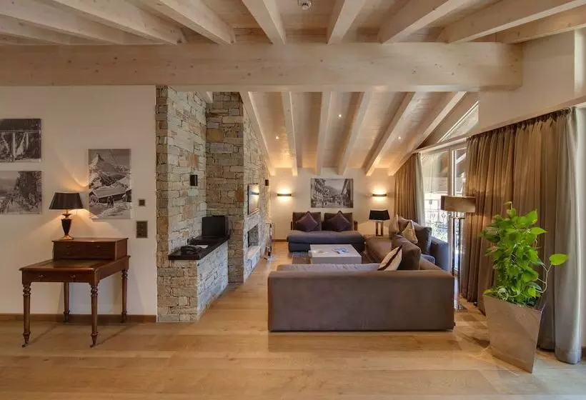 1 Bedroom Penthouse Apartment, Schlosshotel Zermatt – Active & Cbd Spa