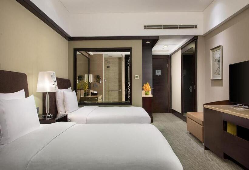 חדר דלוקס נוף לגינה, Xiamen C&d Hotel Free Welcome Snacks Oasis Garden