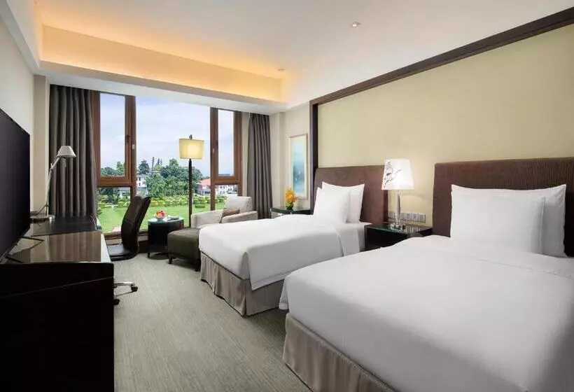 ガーデンビューデラックスルーム, Xiamen C&d Hotel Free Welcome Snacks Oasis Garden